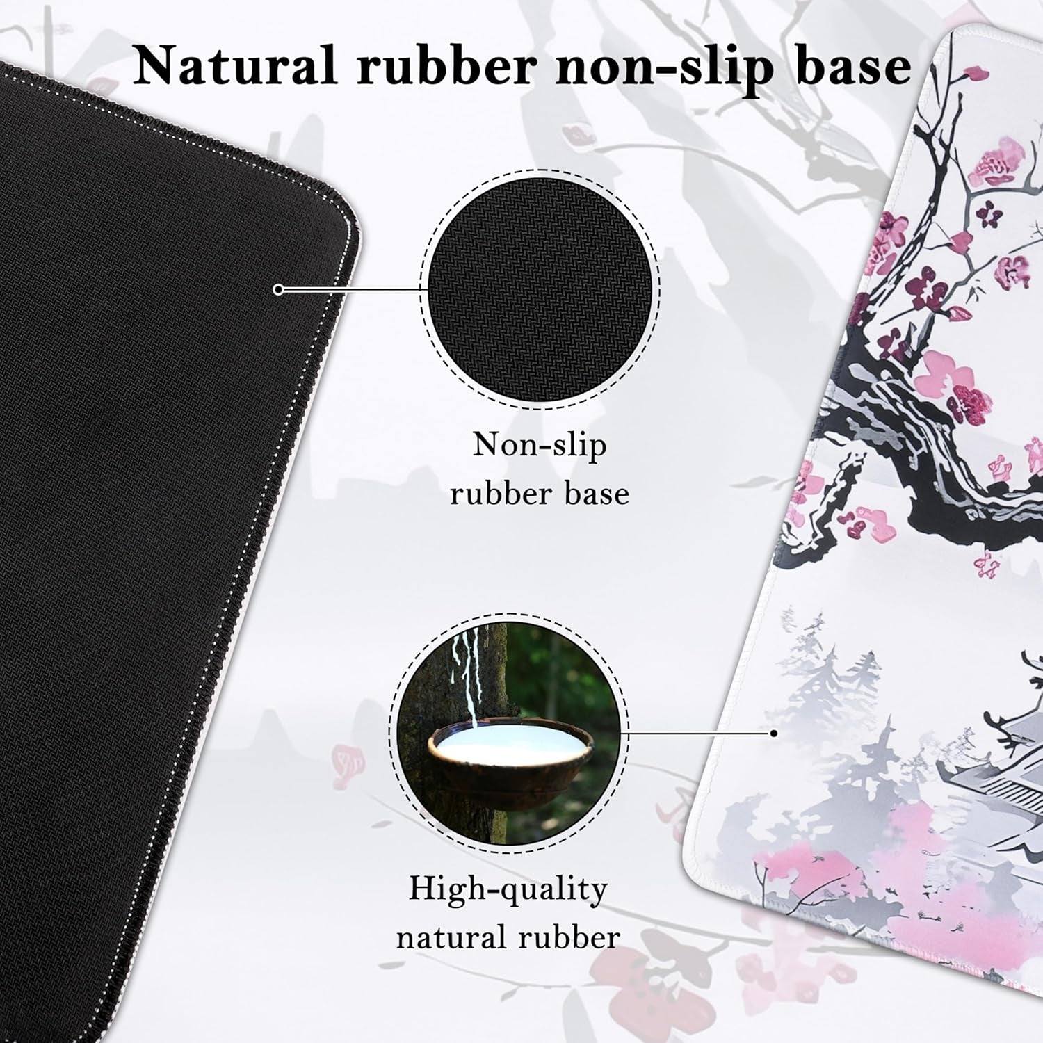 Mauspad XXL, Großes Mousepad 900X400 Mm, Gaming Mauspad Improved Precision and Speed, Mousepads Mit Vernähten Kanten, Tischunterlage Large Size, Rutschfeste Desk Mat (D)